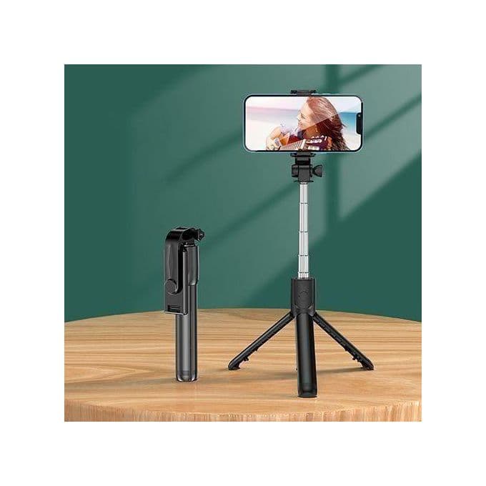 Portable Bluetooth Selfie Stick Tripod with Wireless Shutter Remote