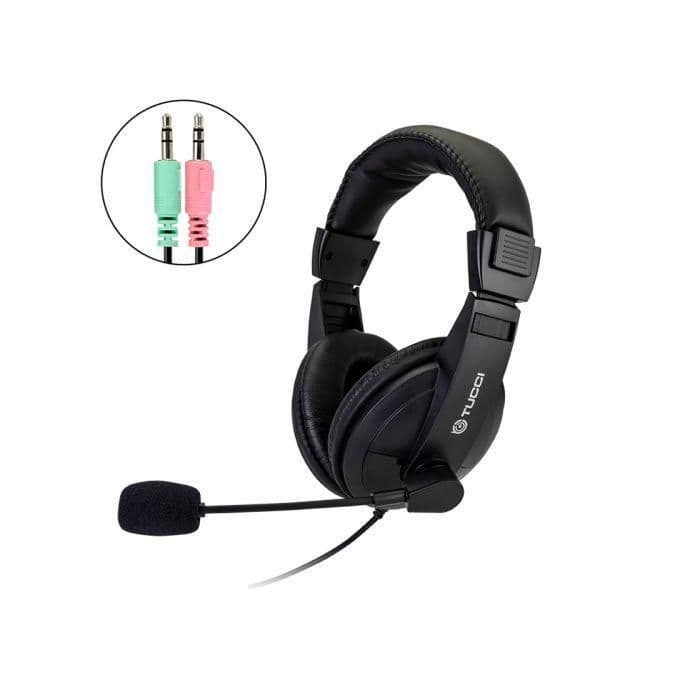 TC-L750MV Stereo PC Gaming Headset with Noise-Canceling Microphone – Black